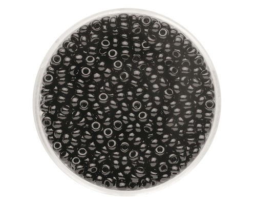 Rocailles noir intense 2,6 mm 17 g