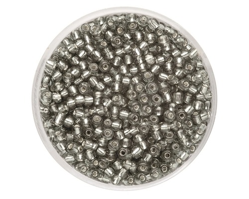 Rocailles garniture argent gris 2,6 mm 17 g