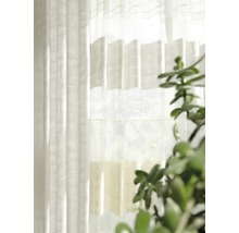 Rideau avec ruban de rideau Dacapo Stripe blanc 140x255 cm-thumb-1