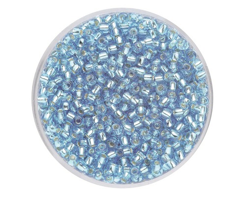 Rocailles Silbereinzug hellblau 2,6 mm 17 g