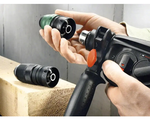 Changement de mandrin sur une perceuse