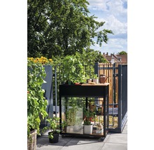 Jardinière surélevée sur pilotis JULIANA Vertical 71x33x142 cm noir