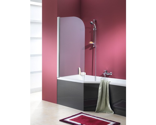 Pare-baignoire 1 partie OTTOFOND Free Gate 80 x 140 cm verre transparent couleur du profilé chrome 990727