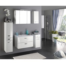 Spiegelschrank Held Möbel 80 x 20 x 66 cm weiß 3-türig LED