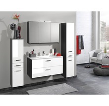 Spiegelschrank Held Möbel 100 x 20 x 66 cm dunkelgrau 3-türig 005