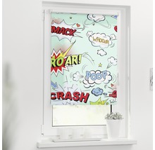 Fenster mit Comic Rollladen für Kinderzimmer