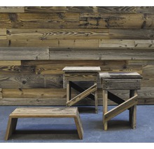 Planche en bois ancien Buildify brûlée par le soleil épicéa/pin/sapin 20x160-200 mm longueur : 1000 mm-thumb-11
