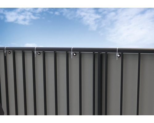 Bâche de protection visuelle avec œillets et cordes de fixation