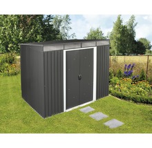 Metall Gerätehaus im Garten mit Doppelter Tür