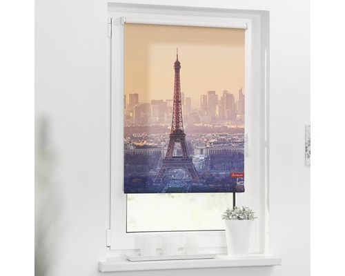 Klemmrollo Lichtblick ohne Bohren Eiffelturm 45x150 cm inkl. Klemmträger