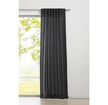 Rideau en tissu noir à la fenêtre pour la décoration intérieure