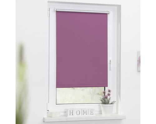 Store à clipser Lichtblick Thermo sans vissage fuchsia 45x150 cm, supports de serrage compris