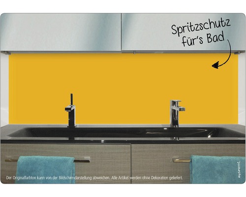 Spritzschutz für das Badezimmer über einem Waschbecken