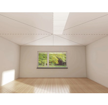 Dalle de plafond T80 aspect crépi finition au balai 50 x 50 x 0,6 cm 2 m² par paquet-thumb-2