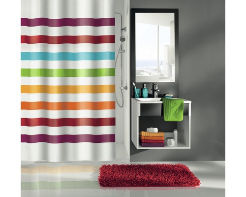 Duschvorhang Kleine Wolke Select multicolor Textil 180 x 200 cm