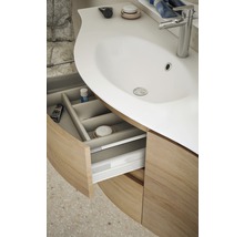 Waschtischunterschrank Vague 69 cm Tabak Eiche montiert