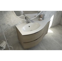 Waschtischunterschrank Vague 69 cm Tabak Eiche montiert