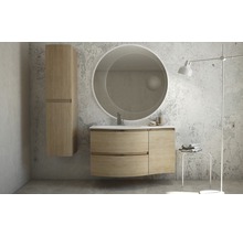 Waschtischunterschrank Vague 69 cm Tabak Eiche montiert