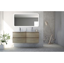 Waschtischunterschrank Vague 69 cm Tabak Eiche montiert
