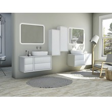 Meuble sous-vasque Baden Haus Bellagio couleur de façade blanc mat mat 70 x 51 x 46 cm