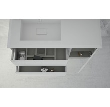 Meuble sous-vasque Baden Haus Bellagio couleur de façade blanc mat mat 70 x 51 x 46 cm