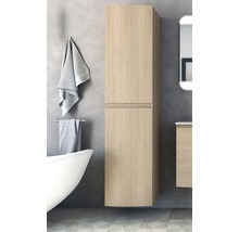 Hochschrank BadenHaus Vague 40 cm breit Tabak Eiche fertig montiert