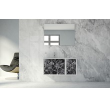 Meuble bas Baden Haus Bellagio largeur 35 cm noir pierre déjà monté 54877