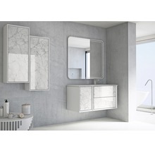 Meuble bas Baden Haus Bellagio largeur 35 cm blanc pierre déjà monté 54885