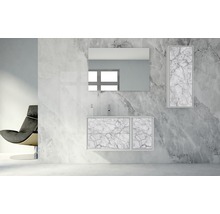 Meuble bas Baden Haus Bellagio largeur 35 cm blanc pierre déjà monté 54885