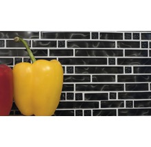 Glasmosaik XCM MV708 29,8x30 cm schwarz