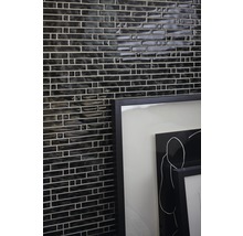 Glasmosaik XCM MV708 29,8x30 cm schwarz