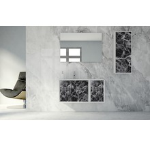 Meuble bas Baden Haus Bellagio largeur 35 cm noir pierre déjà monté 54887