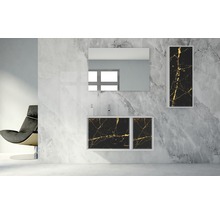 Meuble bas Baden Haus Bellagio largeur 35 cm or pierre déjà monté 54888