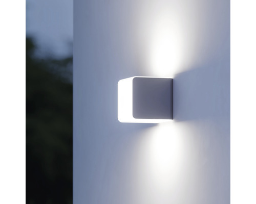 Quadratische Wandleuchte für den Außenbereich
