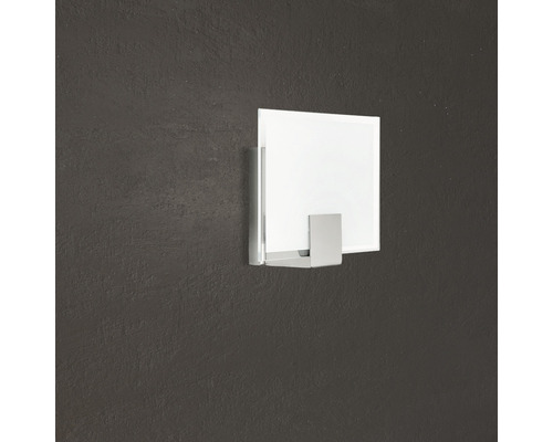 Applique murale carrée avec support métallique