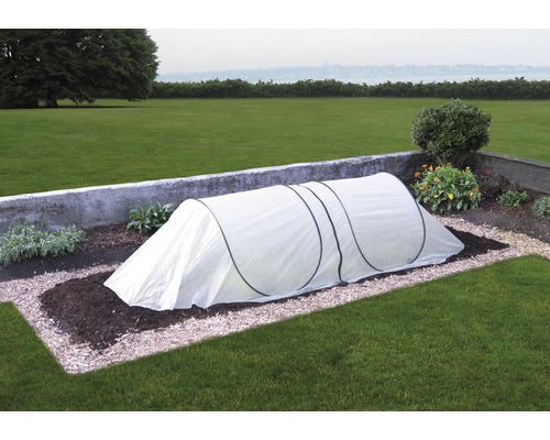 Tunnel de protection pour plantes 80/150x250/300x60/80 cm blanc