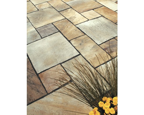 Dalle de terrasse en quartzite FLAIRSTONE Milano 50 x 25 cm épaisseur 2-4 cm