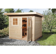 Gartenhaus weka 170 Gr.1 mit Fußboden 280 x 280 cm natur