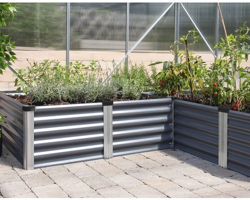 Jardinière surélevée classique Vitavia Linus In & Out 401 M carrée 185x65x40 cm gris Jardinière surélevée classique Vitavia Linus In & Out 401 M carrée 185x65x40 cm gris
