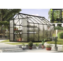 Gewächshaus Vitavia Jupiter 9900 Hohlkammerplatten 6 mm 257x383 cm schwarz