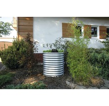 Hochbeet klassisch Vitavia Vita rund 858 Ø 82x86 cm silber