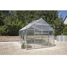 Gewächshaus Vitavia Meridian 2 8300 Hohlkammerplatten 6 mm 257x321 cm Aluminium