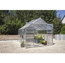 Gewächshaus Vitavia Meridian 2 8300 Hohlkammerplatten 6 mm 257x321 cm Aluminium