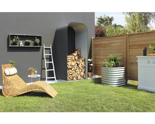 Abri bûches Vitavia Ardor 858 haut 99x86x223 cm granit Abri bûches Vitavia Ardor 858 haut 99x86x223 cm granit