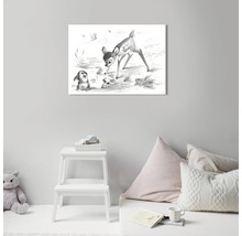 Tableau sur toile Disney Bambi & Panpan 50x70 cm