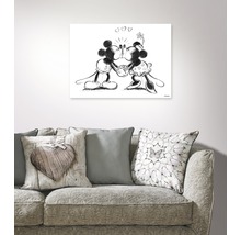 Image murale avec Mickey et Minnie s''embrassant