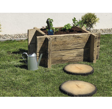 Système d'enfichage pour jardinière surélevée en béton, marron rustique, sans vissage 100 x 75 x 42 cm-thumb-14