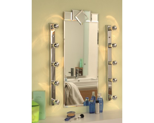 Éclairage de miroir Mirror Regula 5 ampoules chrome 65 cm