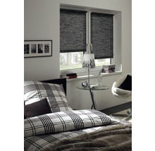 Store GARDINIA EasyFix sans perçage, naturel noir/blanc 60x150 cm