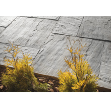 Dalle de terrasse en béton India gris multiformat épaisseur 4 cm (1 pal. = 9,72 m² corresp. à 6 kits de 1,62 m²)